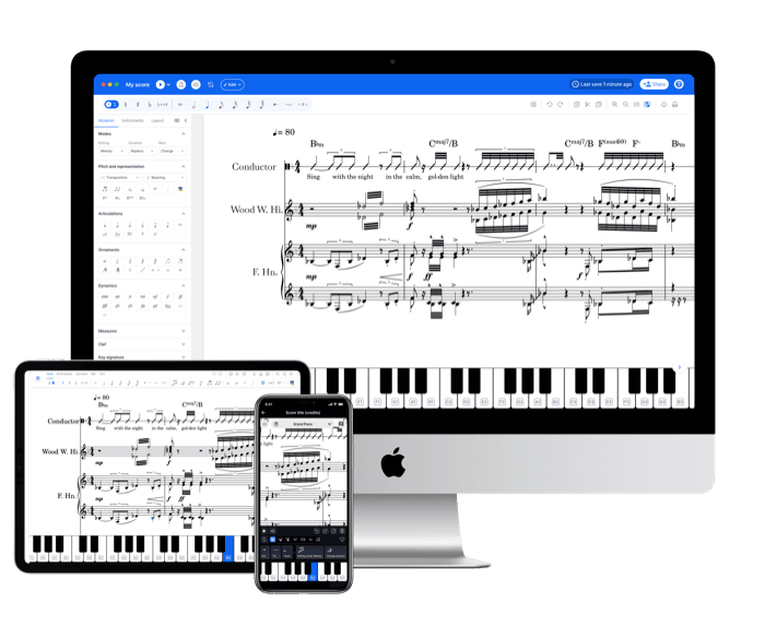 The Flat desktop app across desktop, tablet, and mobile