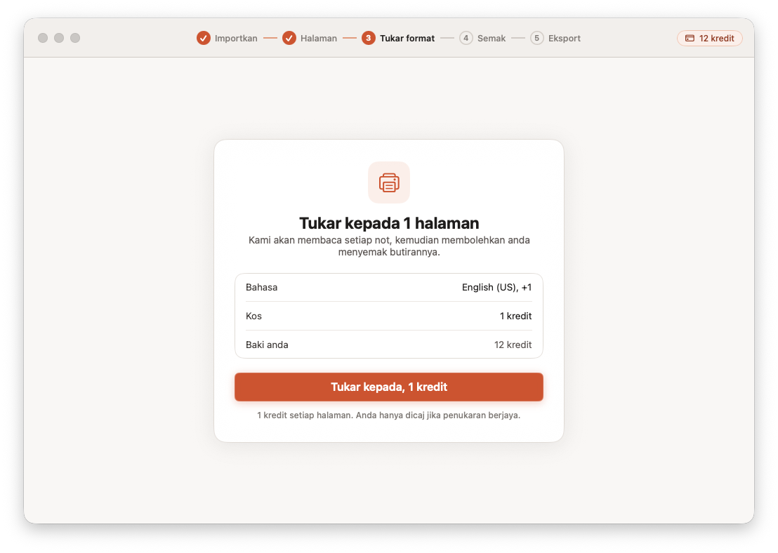 Opuscan bagi Mac menukar satu halaman kepada notasi dengan AI Tutteo