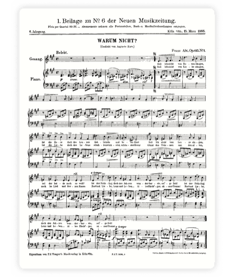 A printed sheet music page being scanned